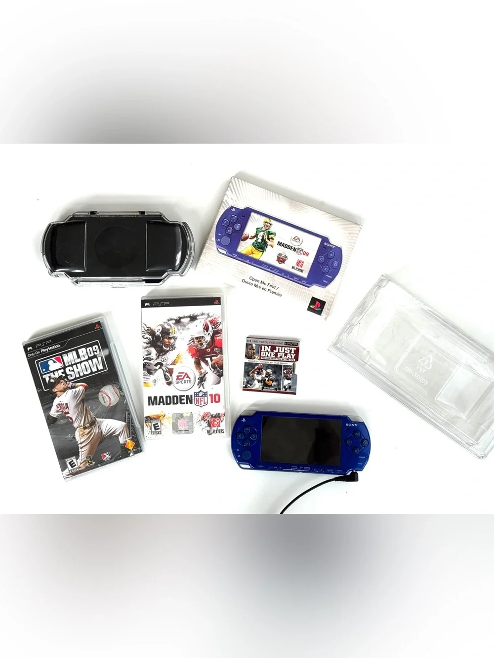 Metallic Blue PSP-2000 Console Limited Edition Madden NFL 09 Entertainment Pack